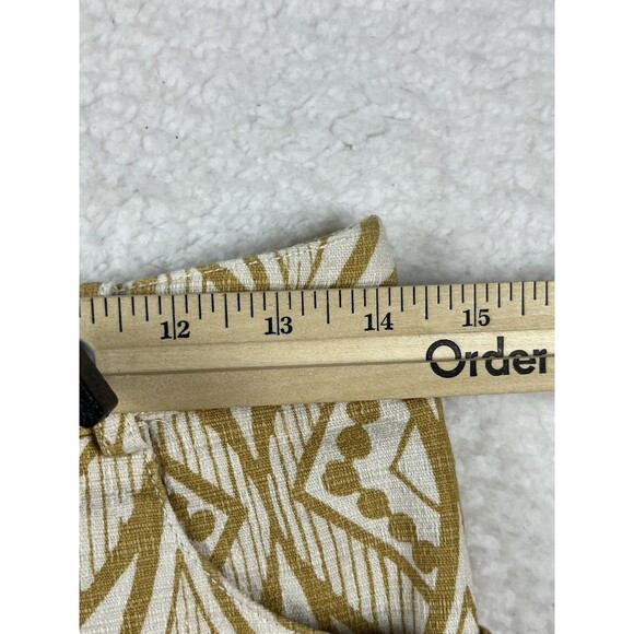 Anthropologie Elevenses Shorts Womens 0 Tiled Tide Dress Geometric Boho Preppy - Picture 10 of 13